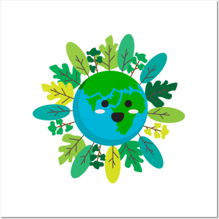 Forest Earth Day Illustration Posters and Art